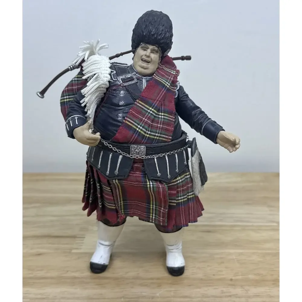 1999 Austin Powers Fat Bastard MacFarlane Action Figure w/ Kilt, Bag Pipes, Sack